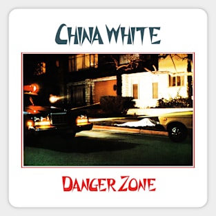 China White Danger Zone Magnet